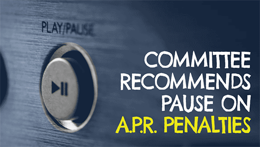 Suspension of APR Penalties?